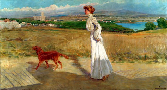 At Castiglioncello by Vittorio Matteo Corcos