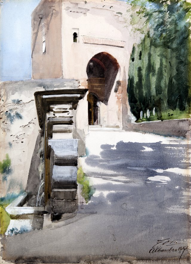 Gateway in Alhambra by Anders Zorn