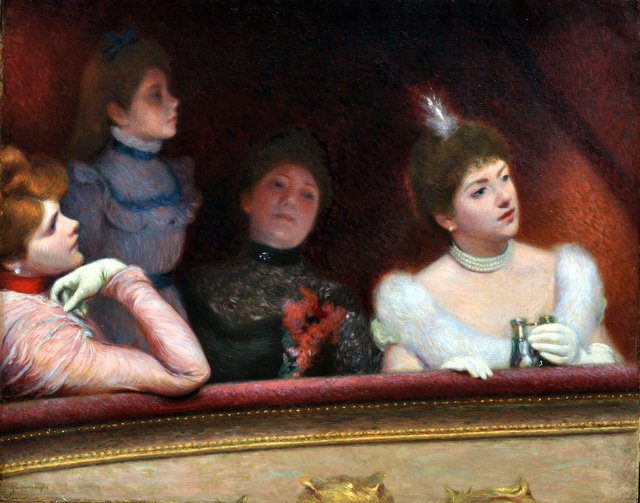 At the Theater by Federico Zandomeneghi