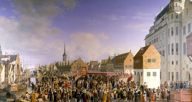 Arvehyldningen by Heinrich Hansen