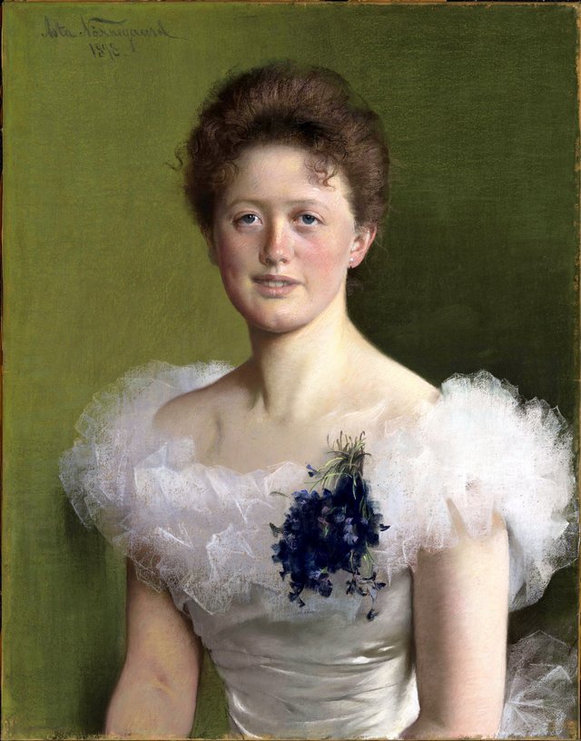 Portrett av Benedikte Sophie Kaltenborn by Asta Nørregaard