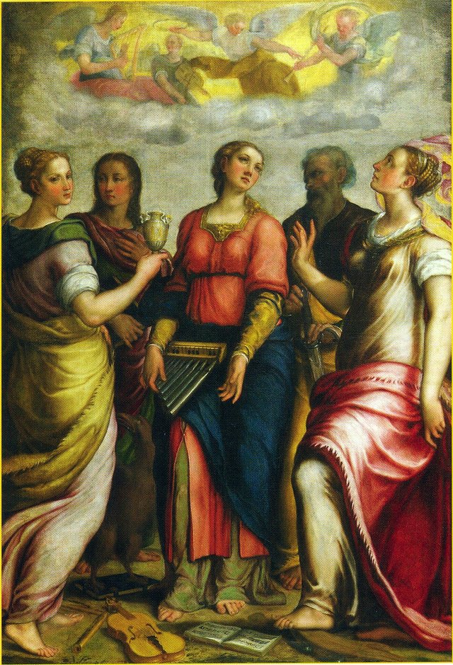 Santa Cecilia e santi by Federico Barocci