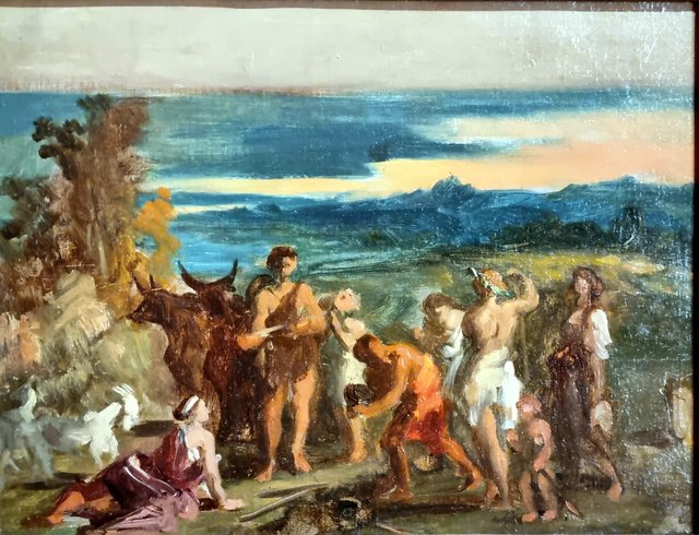 Les bergers de Virgile by Louis Boulanger