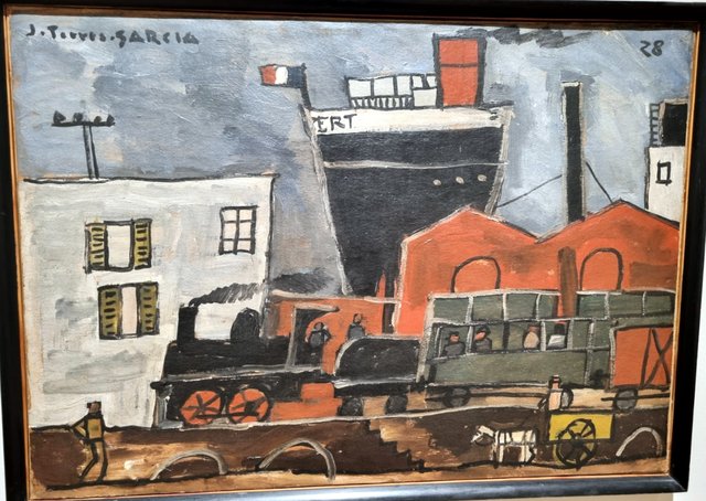 Le port by Joaquín Torres-García