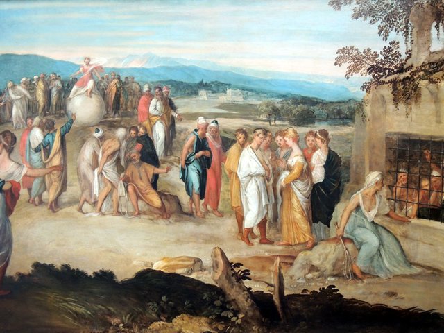 Allégorie sur la poursuite de la fortune by Lambert Sustris