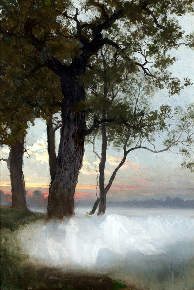 August Malmström.Sketch for Älvaleken by August Malmström
