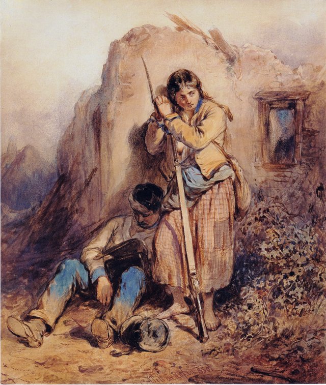 Ruhende Soldaten im ungarischen Feldzug by August von Pettenkofen