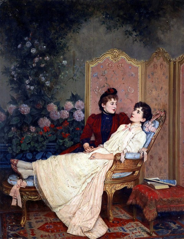 Daydreams by Auguste Toulmouche