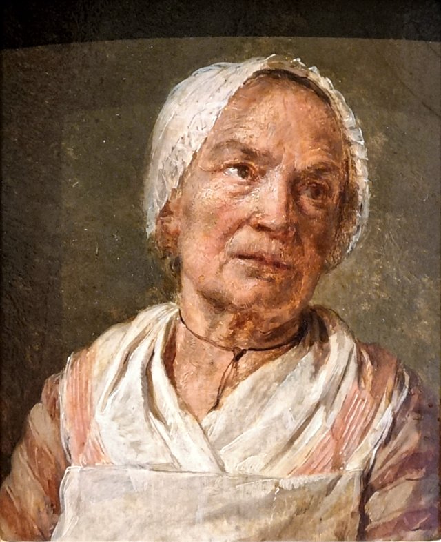 Tête de vieille femme by Nicolas Bernard Lépicié