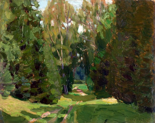 Forest alley by Apollinary Vasnetsov