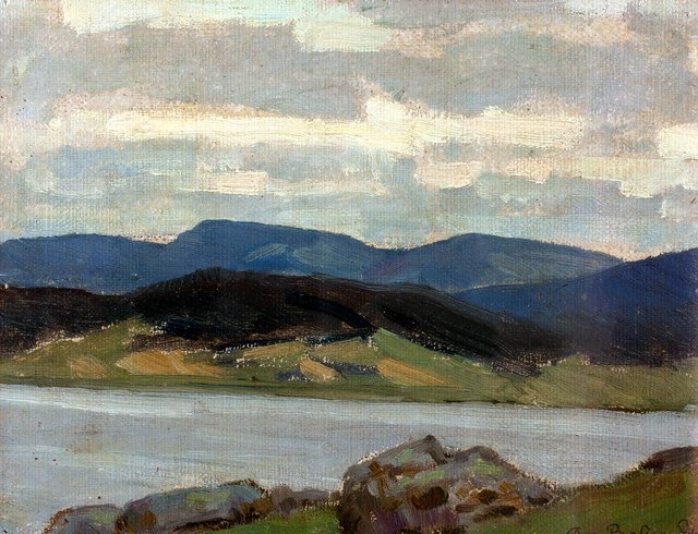 Sinyaya mountain and Kushva pond by Apollinary Vasnetsov