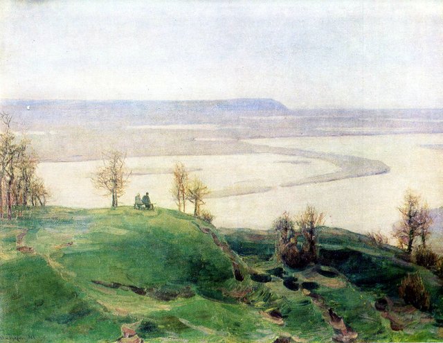 Spring morning over the Dnieper by Apollinary Vasnetsov