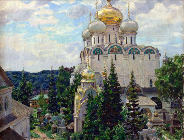 Novodevichy cathedral by Apollinary Vasnetsov