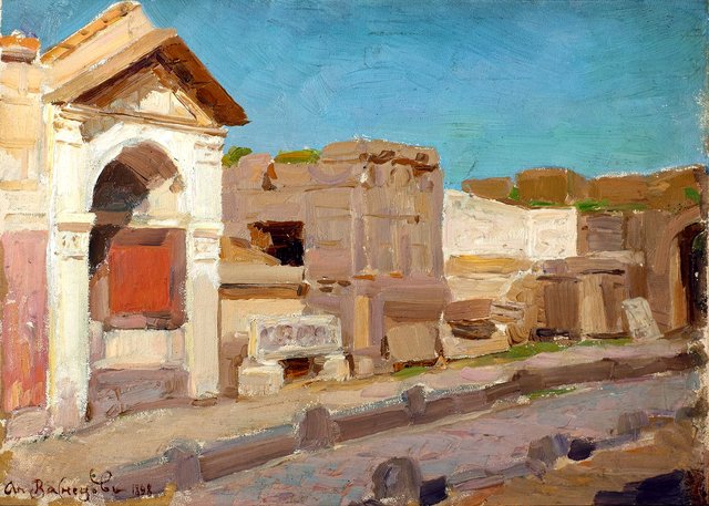 Via delle Tombe Pompeii by Apollinary Vasnetsov