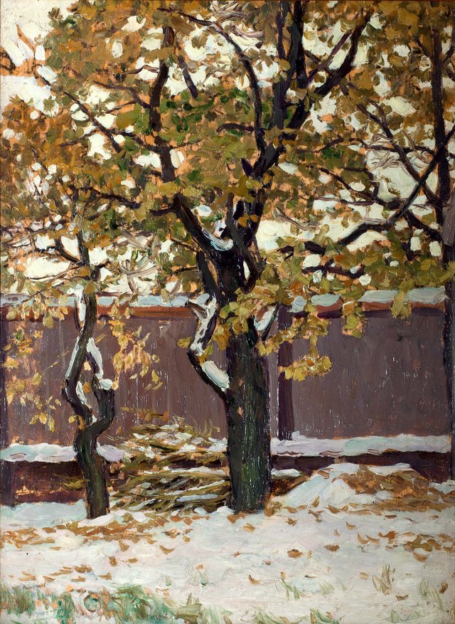Early Snow. In V. M. Vasnetsov's Garden by Apollinary Vasnetsov