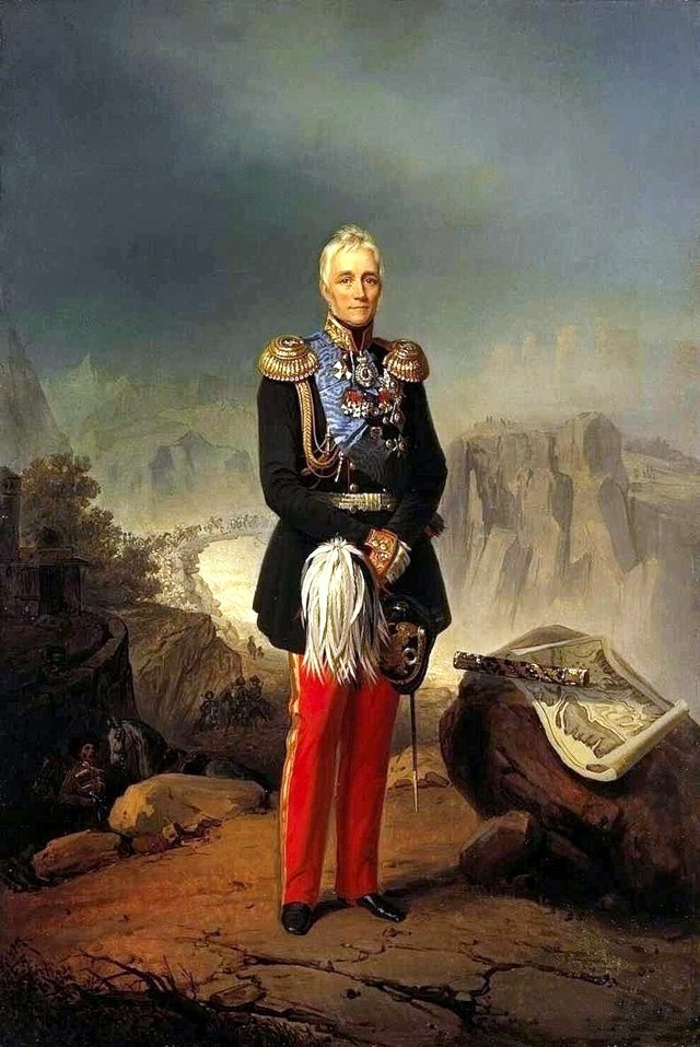 Portrait of Feldmarschall (Generalfeldmarschall) M.S. Vorontsov (1782—1856), Russian Empire by Georg von Bothmann