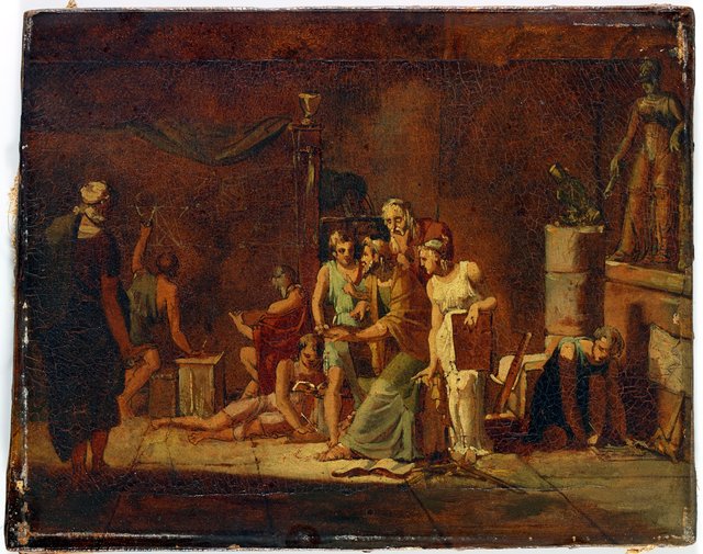 La leçon d'Archimède by Pierre-Narcisse Guérin