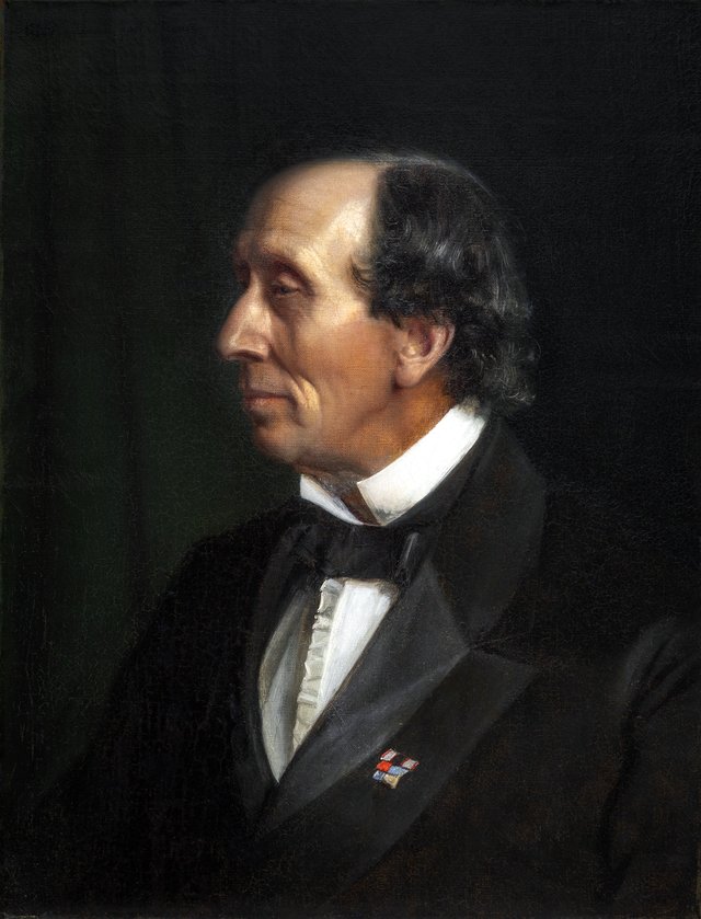 Portrait of Hans Christian Andersen by Carl Bloch