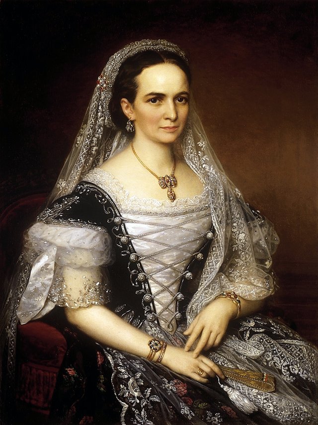 Baroness Kata Radák, Mrs. János Antos Rétyi by Miklós Barabás