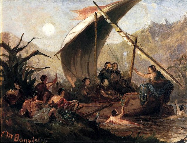 Leucothea Rescuing Ulysses by Edward Mitchell Bannister