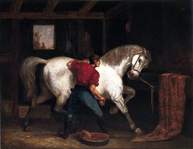 Governor Sprague's White Horse by Edward Mitchell Bannister