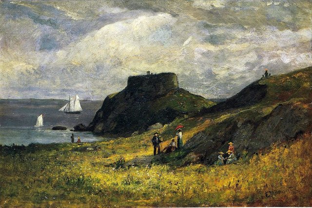 Fort Dumpling, Jamestown, Rhode Island by Edward Mitchell Bannister