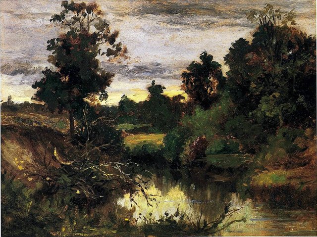 Untitled (Trees and Shrubbery) by Edward Mitchell Bannister
