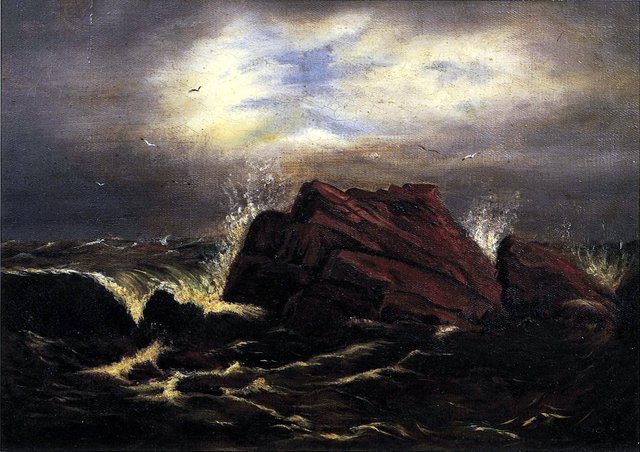 Untitled (Bass Rock) by Edward Mitchell Bannister