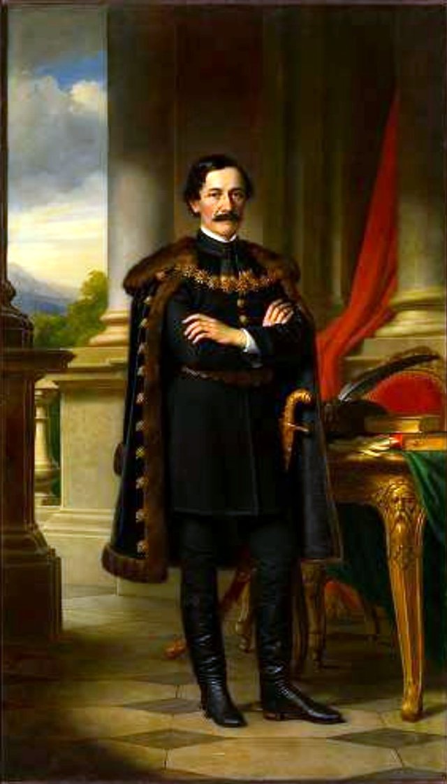 Porträt des László Teleki by Miklós Barabás