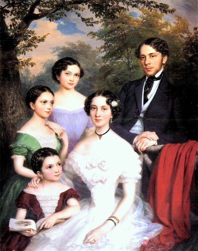 The Dégenfeld family by Miklós Barabás