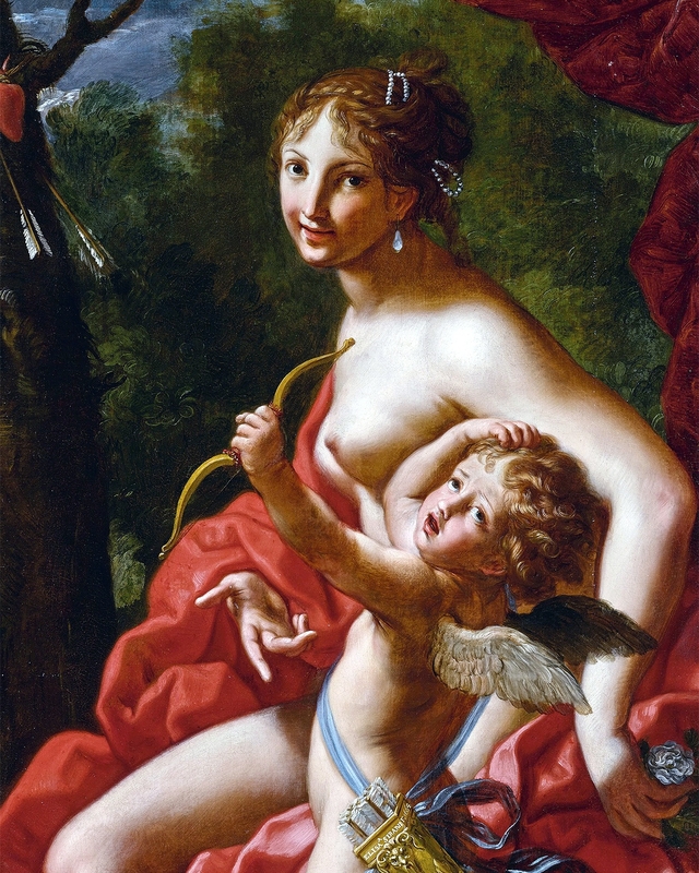 Venere e Amore by Elisabetta Sirani