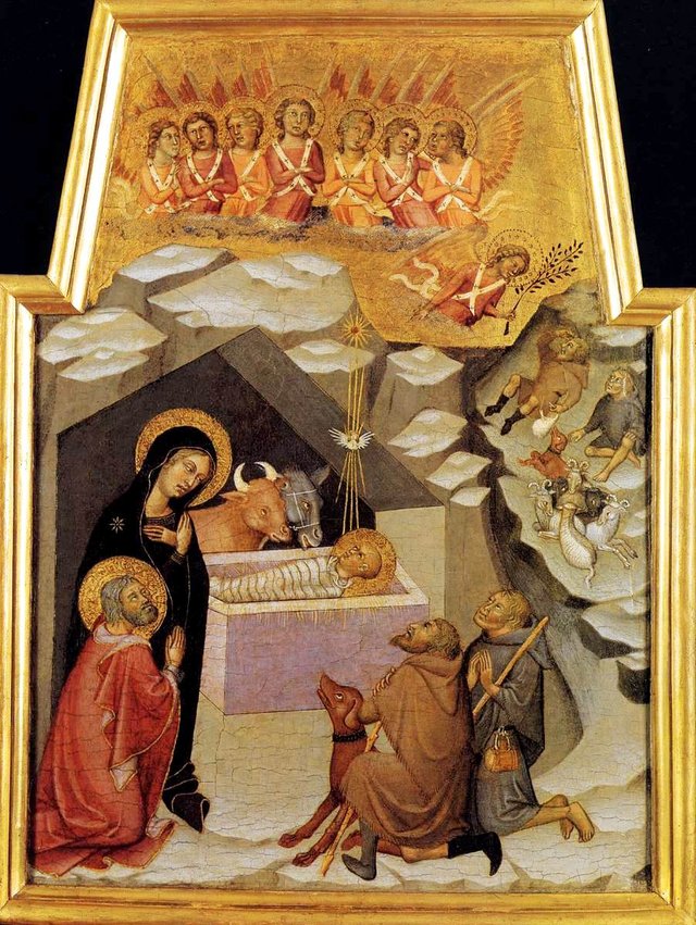 Nativity and The Adoration of the Shepherds by Bartolo di Fredi