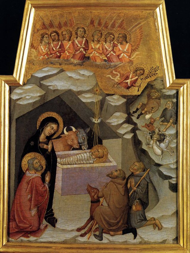 Nativity and The Adoration of the Shepherds by Bartolo di Fredi