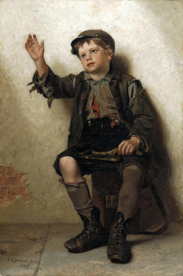 Shine, Sir? by John George Brown