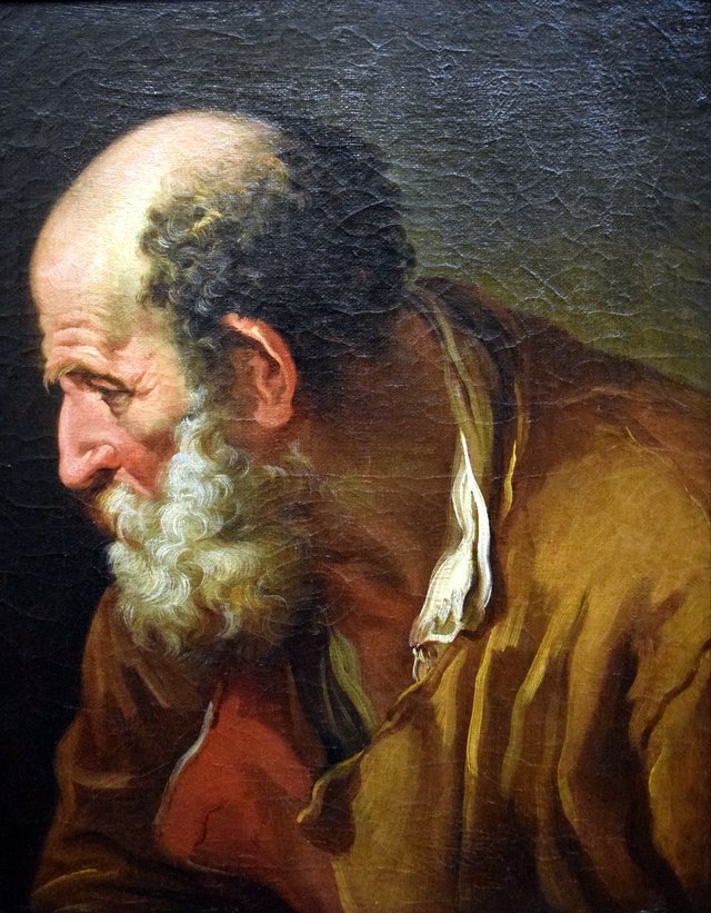 Portrait de vieillard by Joseph-Marie Vien