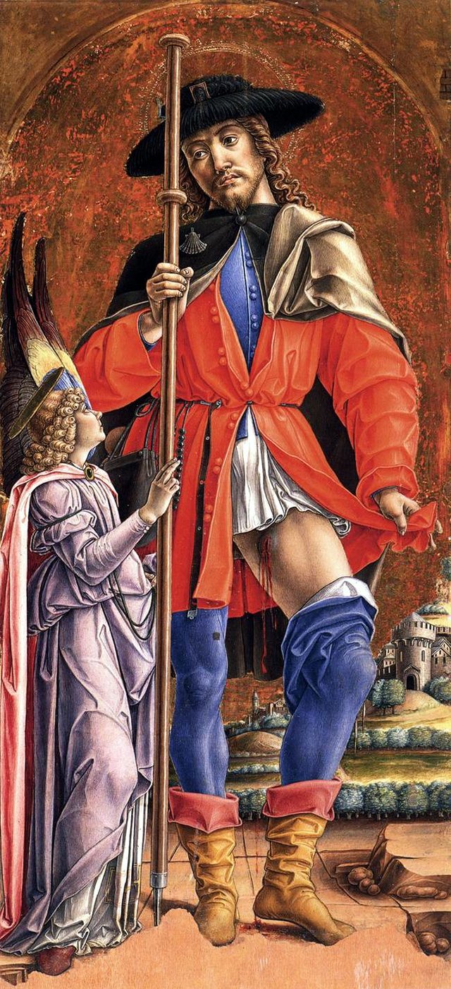 St Roch and the Angel by Bartolomeo Vivarini