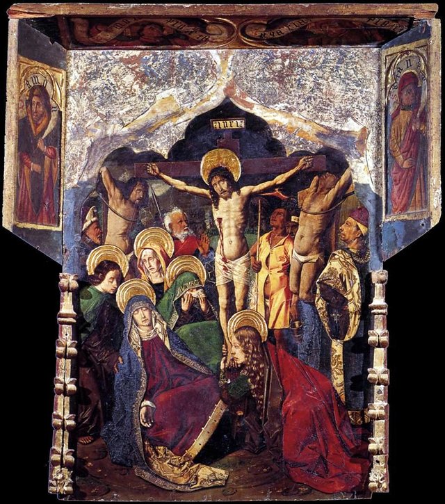 Crucifixion by Bartolomé Bermejo