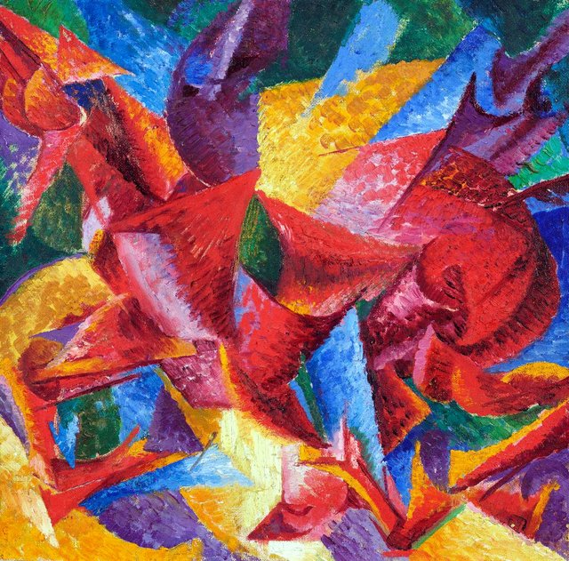 Forme plastiche di un cavallo by Umberto Boccioni