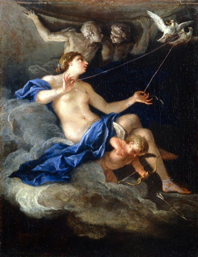 Venere e Amore nel segno dei Gemelli by Filippo Lauri