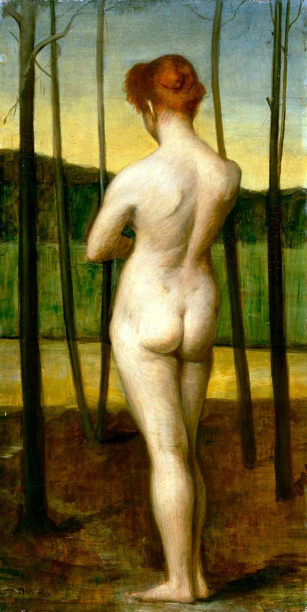 Frauenakt vor Landschaft by Ottilie Roederstein