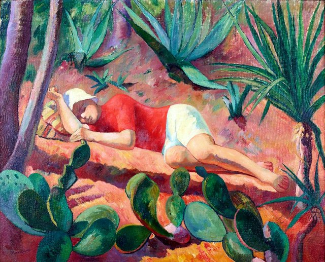 Enfant endormi by Henri Manguin
