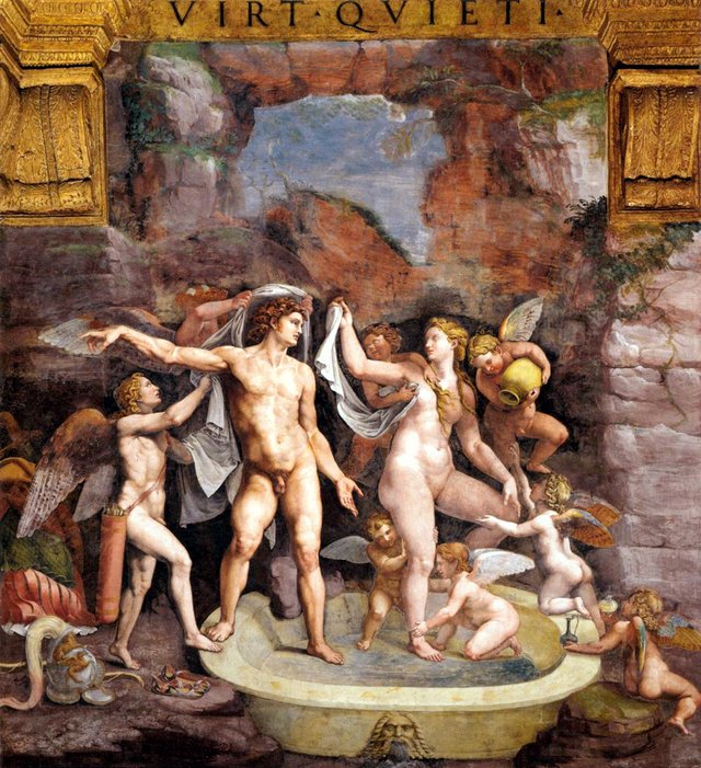 Venus and Mars bathing by Giulio Romano