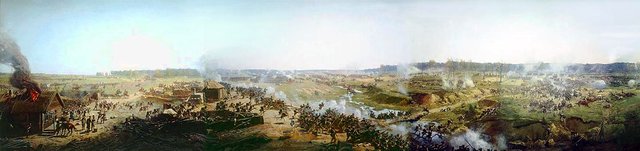 Battle of Borodino panorama fragment 1 by Franz Roubaud