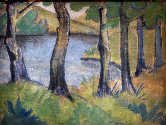 Forest Lake by Otto Mueller