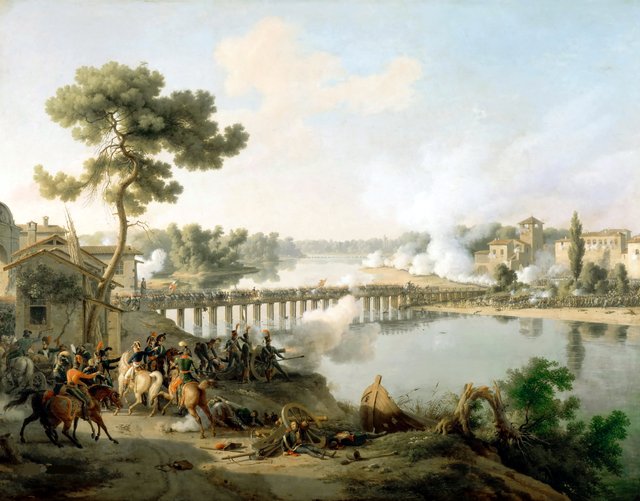 the Battle of Lodi, 10th May 1796, detail of Napoleon (1769-1821) and his staff, by Louis Lejeune by Louis-François, Baron Lejeune
