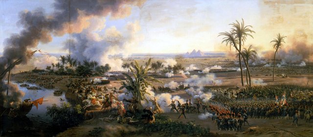 Die Schlacht bei den Pyramiden by Louis-François, Baron Lejeune
