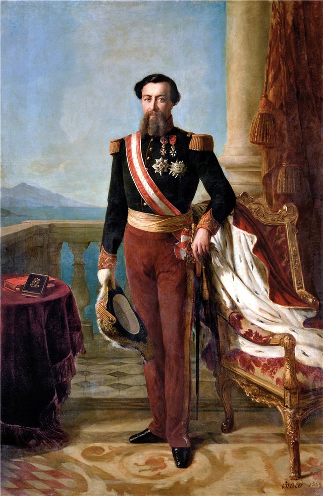 Portrait of Charles III of Monaco (1818-1889) by François-Auguste Biard