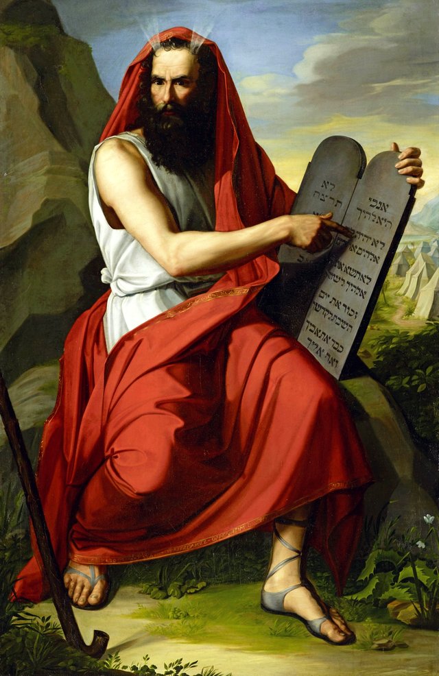 Moses with the Tablets of the Law by Moritz Daniel Oppenheim