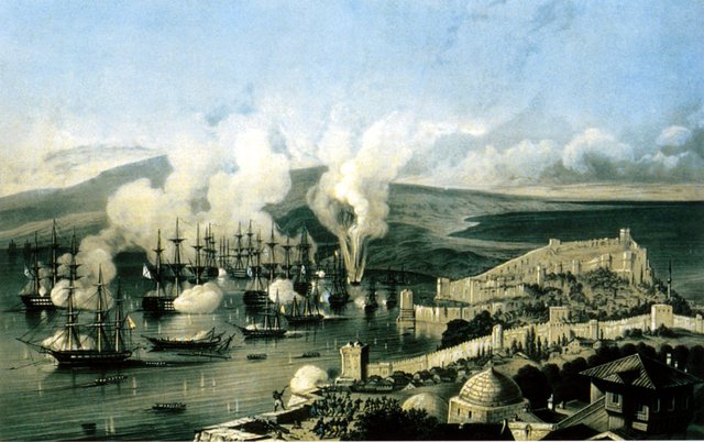 The Battle of Sinop by Alexey Bogolyubov