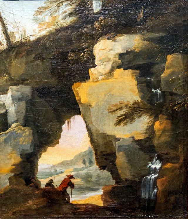 Landscape with the Rock Gate by Laurent de La Hyre